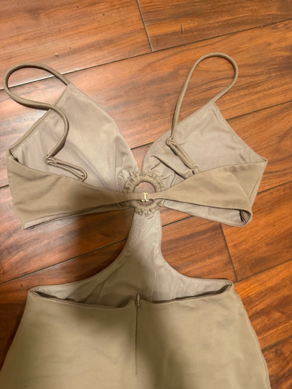 DUNDAS x REVOLVE Taupe Backless Cutout Maxi Dress - Picture 5 of 9